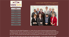 Desktop Screenshot of lionsgatewm.com